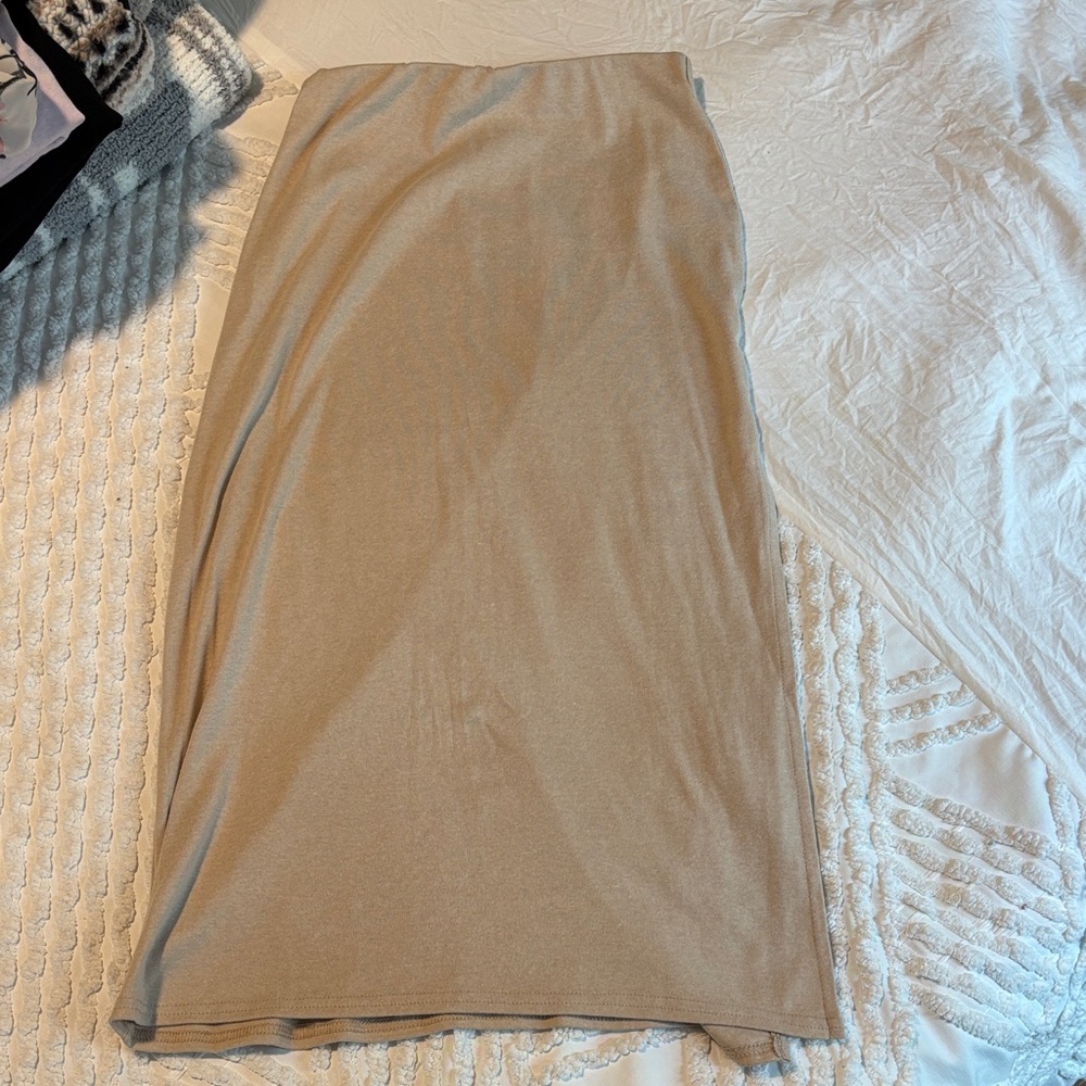 Chic Tan Pencil Skirt for Women